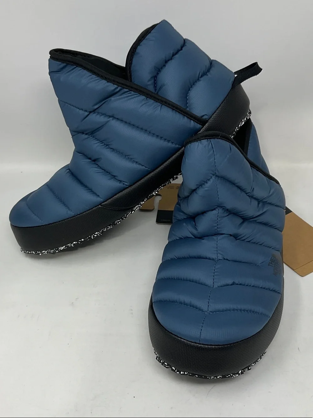 The North Face Blue Quilted Insulated Slip-On Mules